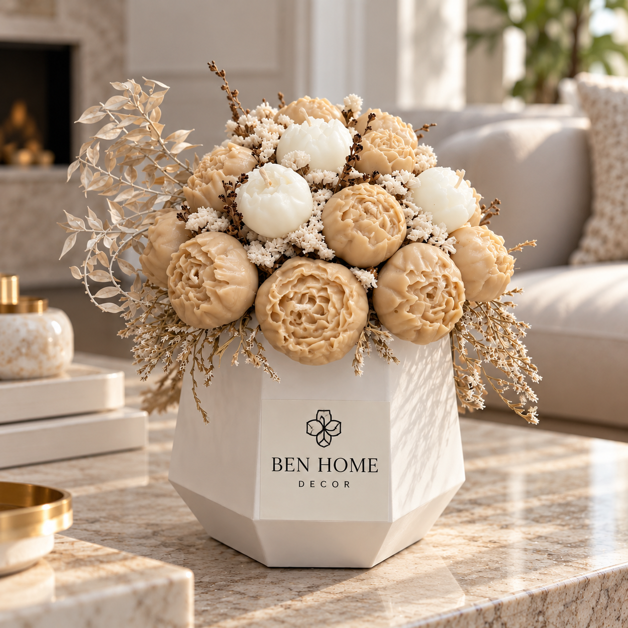 باکس گل پیونی Ben home